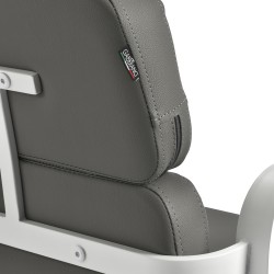 Gabbiano fotel fryzjerski Porto biało Szary