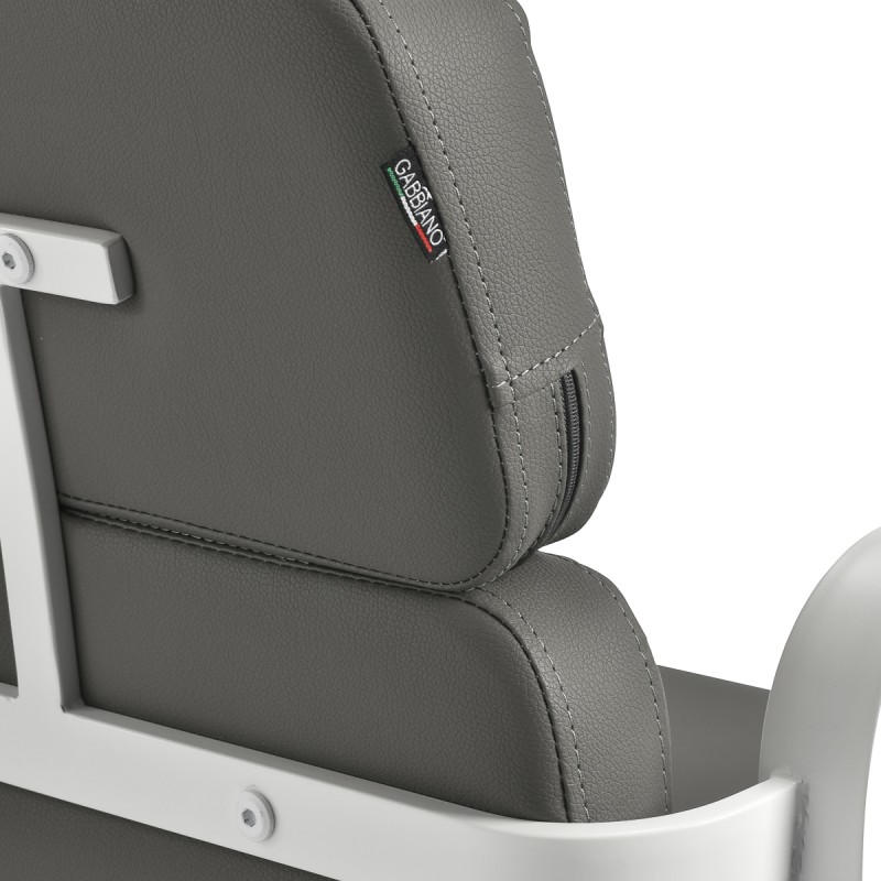 Gabbiano fotel fryzjerski Porto biało Szary