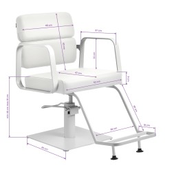 Studio Line white salon chair