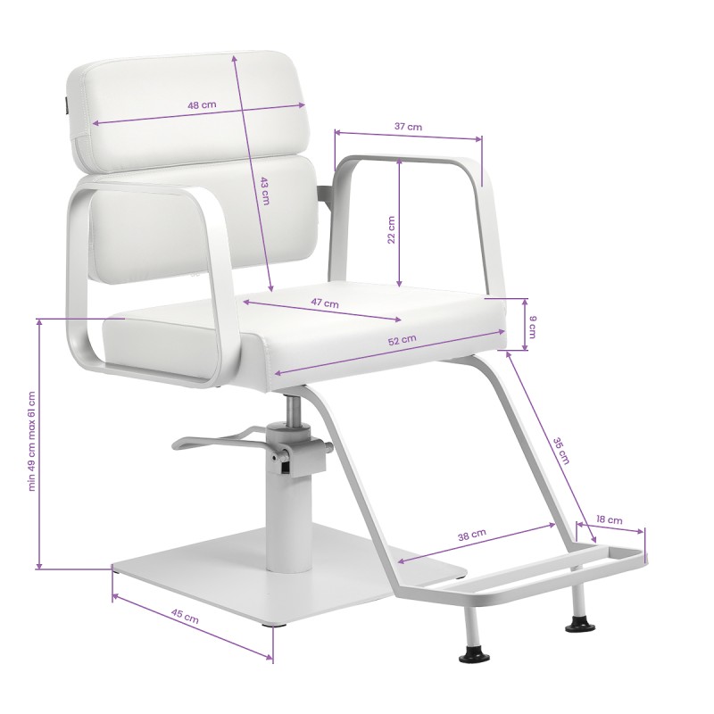 Studio Line white salon chair