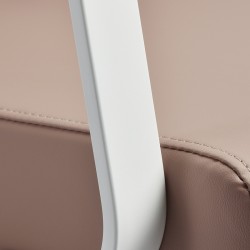 Biało-beżowy fotel fryzjerski Havana