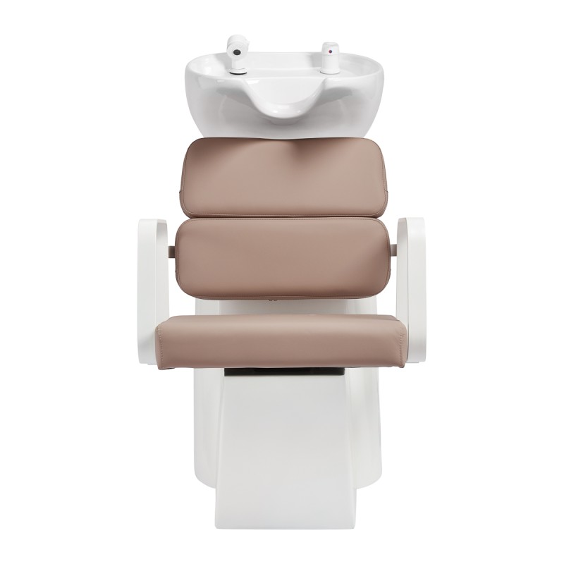 Biało beżowa myjnia fryzjerska Havana