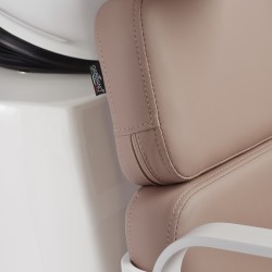 Beige white salon shampoo chair