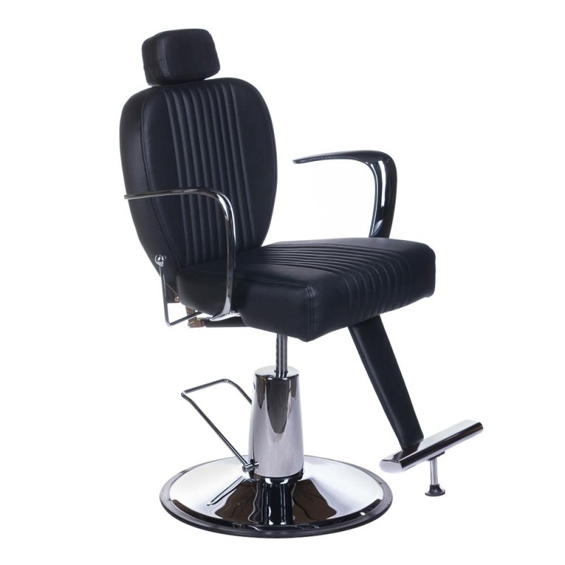 Fotel Barberski Bjorn Bh-3318 Czarny Matowy