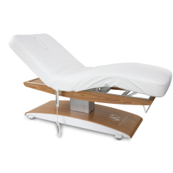 Łóżko kosmetyczne LUNA T PLUS z podgrzewaniem - Biały -Strona główna- 