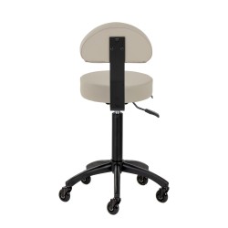 Szarobeżowy taboret fryzjerski Studio Line