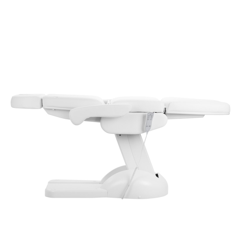 Biały elektryczny fotel do zabiegów kosmetycznych