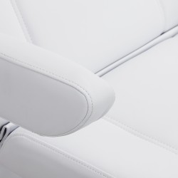 Biały elektryczny fotel do zabiegów kosmetycznych