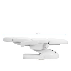 Biały elektryczny fotel do zabiegów kosmetycznych