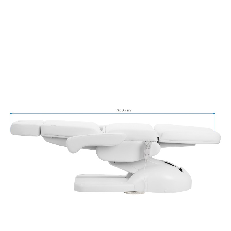 Biały elektryczny fotel do zabiegów kosmetycznych