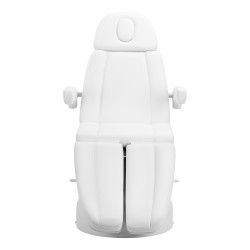 Biały elektryczny fotel kosmetologiczny do pedicure Zaffiro