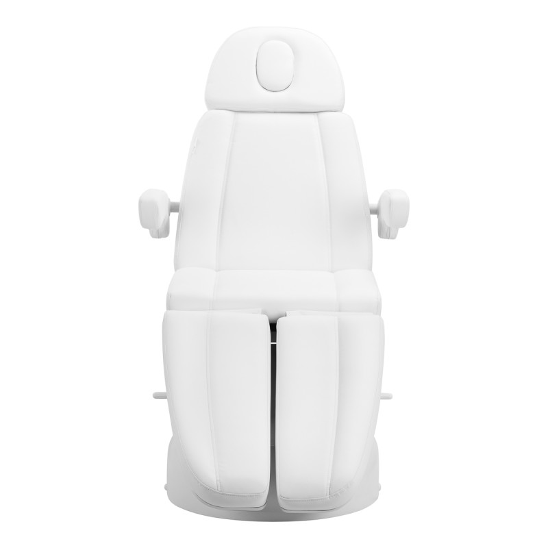 Biały elektryczny fotel kosmetologiczny do pedicure Zaffiro