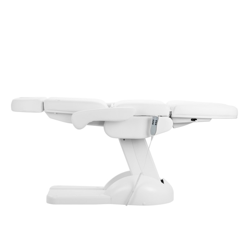 Biały elektryczny fotel kosmetologiczny do pedicure Zaffiro