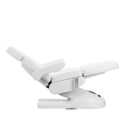 Biały elektryczny fotel do zabiegów kosmetycznych