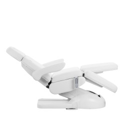Biały elektryczny fotel do zabiegów kosmetycznych