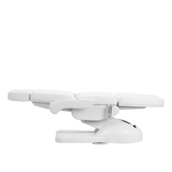 Biały elektryczny fotel do zabiegów kosmetycznych Zaffiro Lux