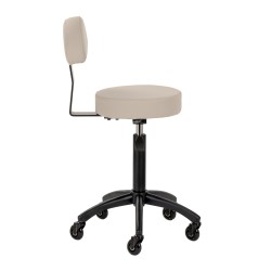 gray beige adjustable salon stool