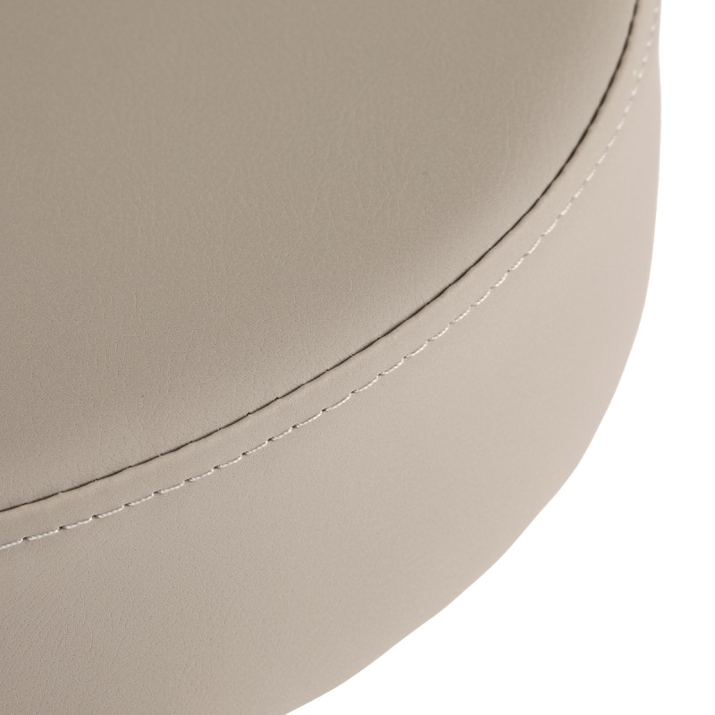 Gray-beige salon rolling stool