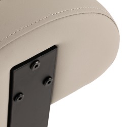 Szaro-beżowy taboret fryzjerski D026