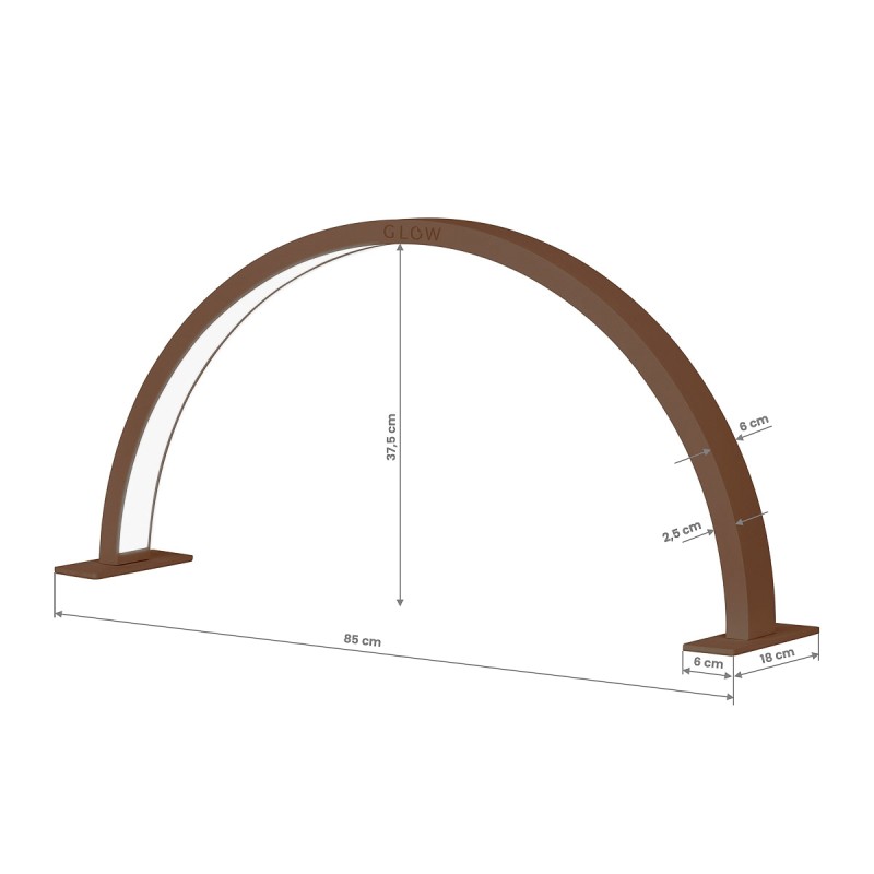 GLOW lampa do manicure ARCHE II modern brown