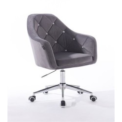 Fotel BLINK HR Ck Grafitowy Welur