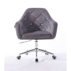 Fotel BLINK HR Ck Grafitowy Welur