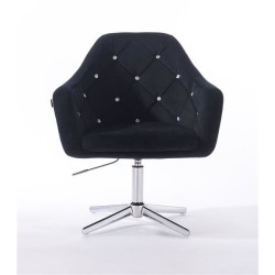 Fotel BLINK HR Cross Czarny Welur