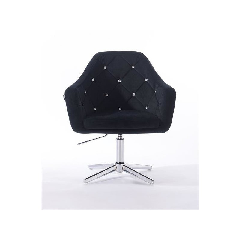 Fotel BLINK HR Cross Czarny Welur