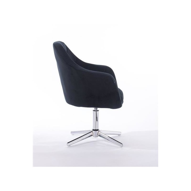 Fotel BLINK HR Cross Czarny Welur