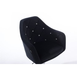 Fotel BLINK HR Cross Czarny Welur