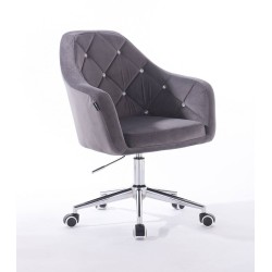 Fotel BLINK HR Ck Grafitowy Welur