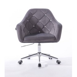 Fotel BLINK HR Ck Grafitowy Welur