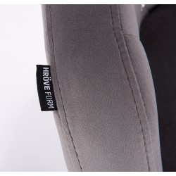 Fotel BLINK HR  Grafitowy Welur Złota Podstawa