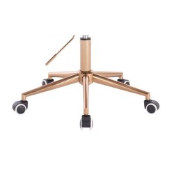 Fotel BLINK HR K Grafitowy Welur Złota Podstawa