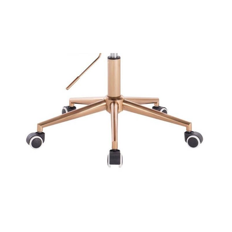 Fotel BLINK HR K Grafitowy Welur Złota Podstawa