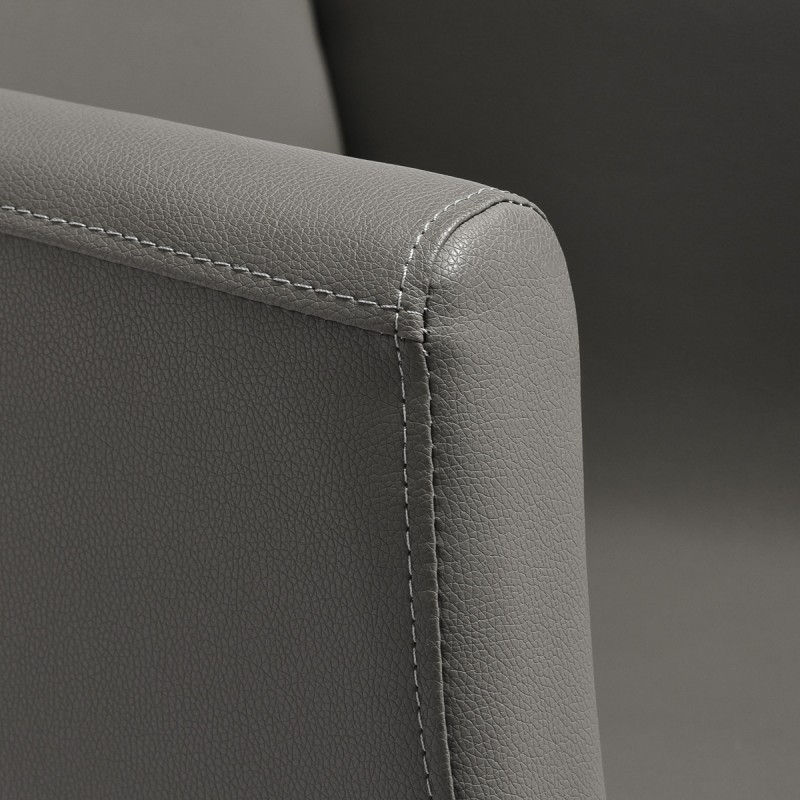 Gabbiano fotel fryzjerski Mataro Szary czarna podstawa