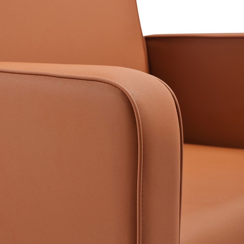 Gabbiano fotel fryzjerski Bilbao Brązowy czarna podstawa