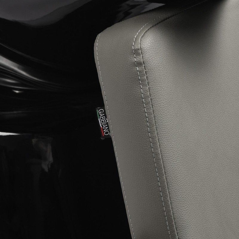 Szara myjnia fryzjerska z umywalką