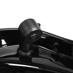 Czarna myjnia fryzjerska z umywalką