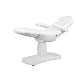Fotel kosmetyczny AZUR  SMART biały z podgrz. 4 silniki kołyska -Fotele kosmetyczne elektryczne- 