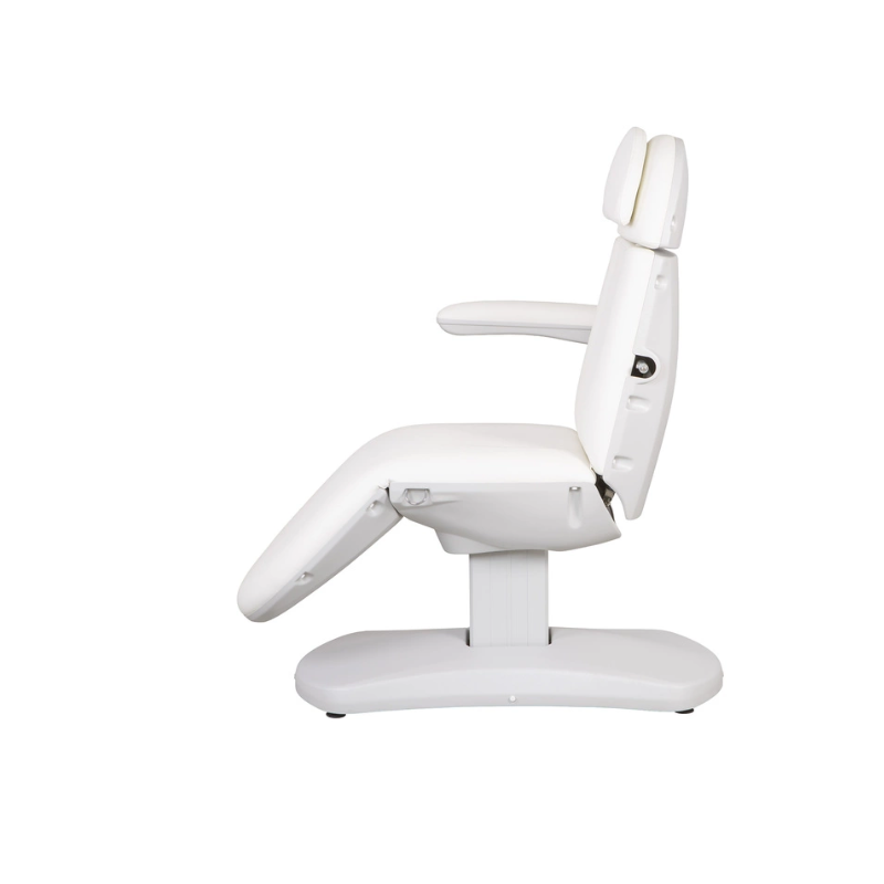 Fotel kosmetyczny AZUR  SMART biały z podgrz. 4 silniki kołyska -Fotele kosmetyczne elektryczne- 
