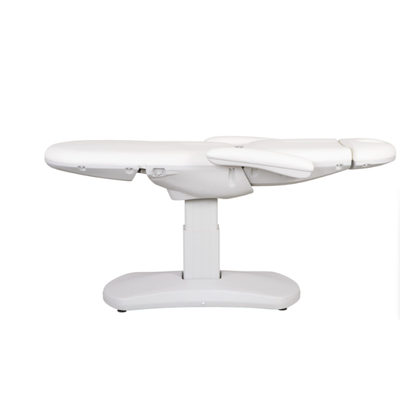 Fotel kosmetyczny AZUR  SMART biały z podgrz. 4 silniki kołyska -Fotele kosmetyczne elektryczne- 