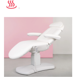 Fotel kosmetyczny AZUR  SMART biały z podgrz. 4 silniki kołyska -Fotele kosmetyczne elektryczne-
