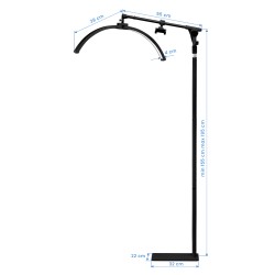 Lampa zabiegowa do rzęs GLOW czarna