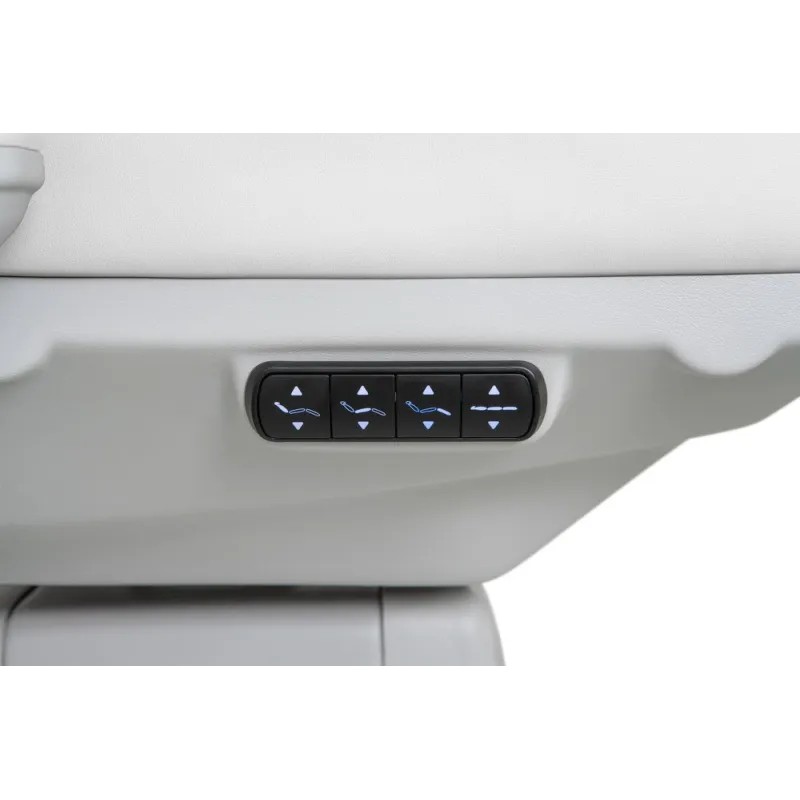 MAXI COZY+ biały – Luksusowy Elektryczny Fotel Kosmetyczny z Systemem Rotacji -Fotele kosmetyczne elektryczne- 