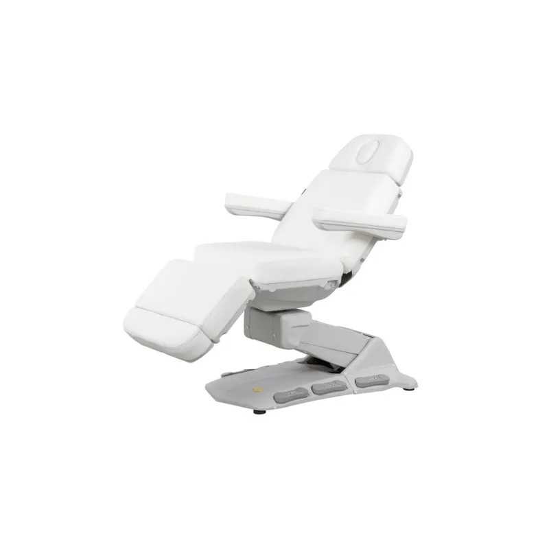 MAXI COZY+ biały – Luksusowy Elektryczny Fotel Kosmetyczny z Systemem Rotacji -Fotele kosmetyczne elektryczne- 