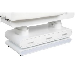 Leżanka kosmetyczna POST z podgrzewaniem i szufladami Biała -Łóżka kosmetyczne- 