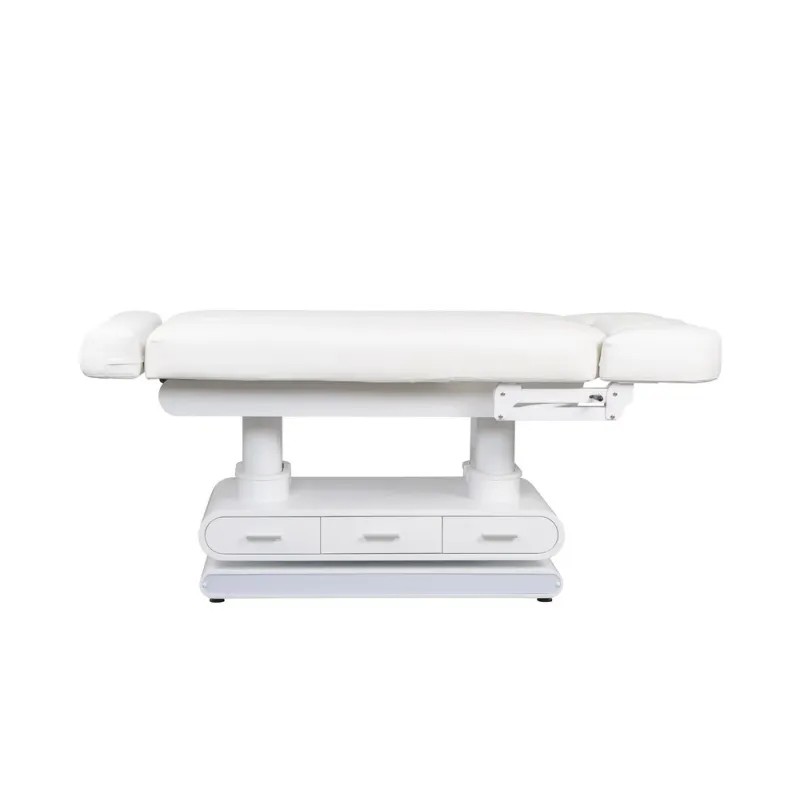 Leżanka kosmetyczna POST z podgrzewaniem i szufladami Biała -Łóżka kosmetyczne- 