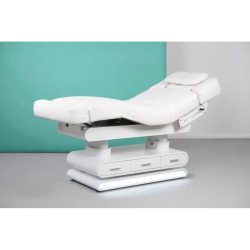 Leżanka kosmetyczna POST z podgrzewaniem i szufladami Biała -Łóżka kosmetyczne- 