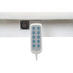 Luksusowa Leżanka Elektryczna SPA ATLANT biała z Podświetleniem i Systemem Grzewczym -Łóżka kosmetyczne- 